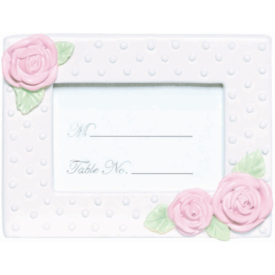 Rose Frame Placecard Holder