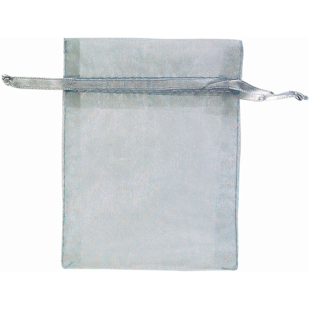 Silver Organza Bags