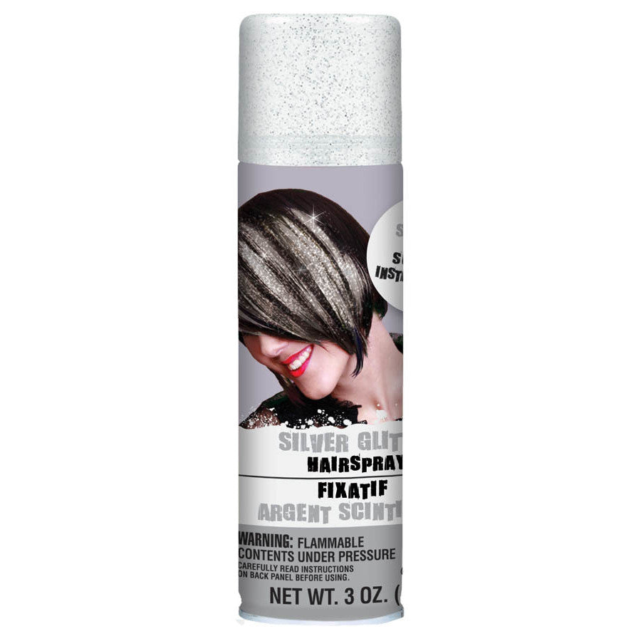 Silver Glitter Hairspray