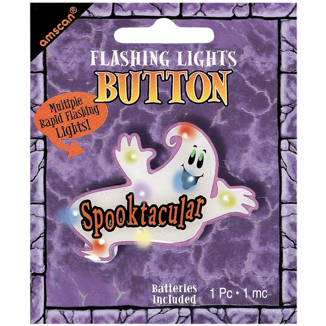 Spooktacular Flashing Lights Button