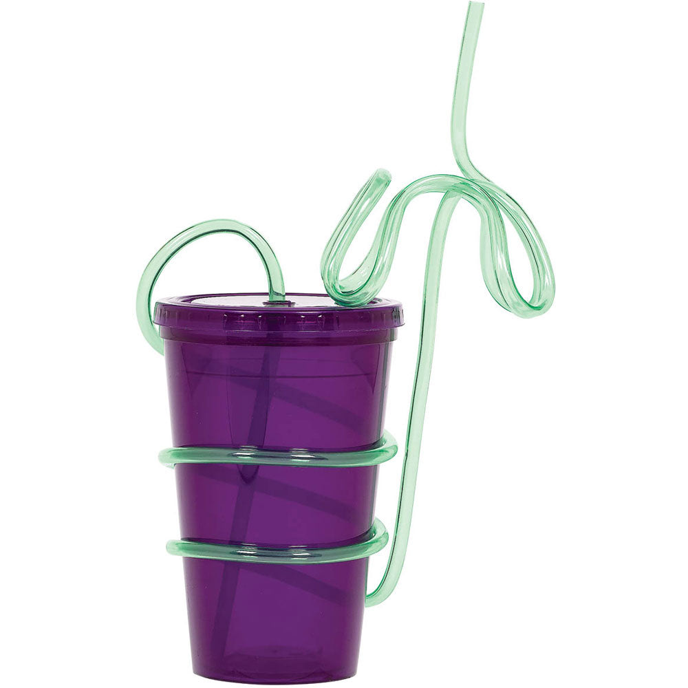 To Go Cup with Palm Tree Straw