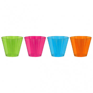 Neon Assortment Plastic 9oz Tumblers (72ct)