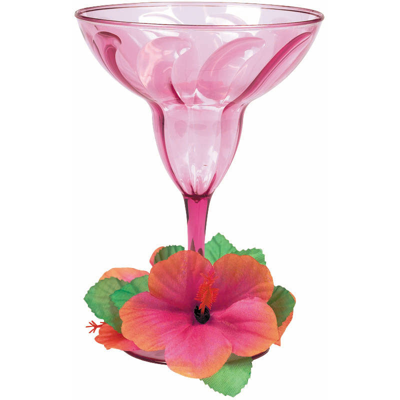 Floral Paradise Warm Margarita Glass
