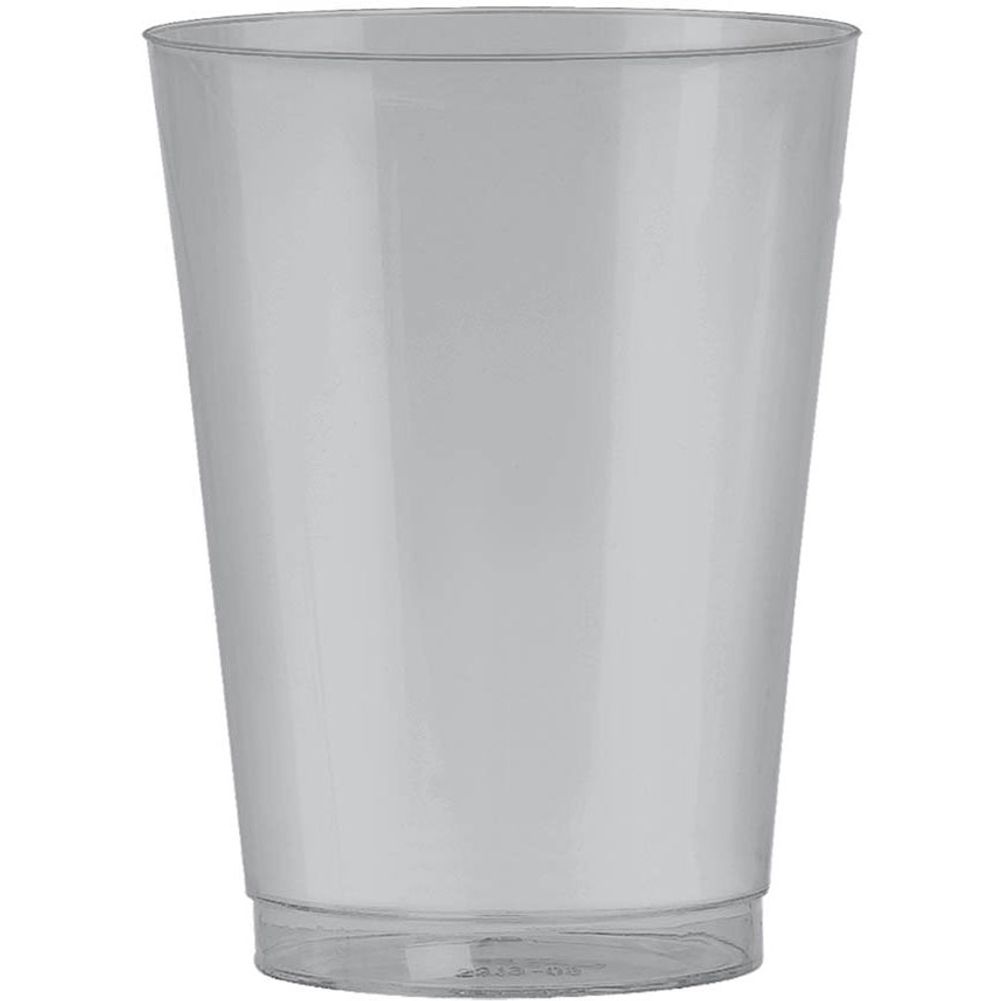 Silver 10oz Plastic Cups