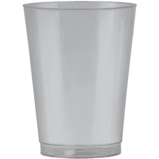 Silver 10oz Plastic Cups