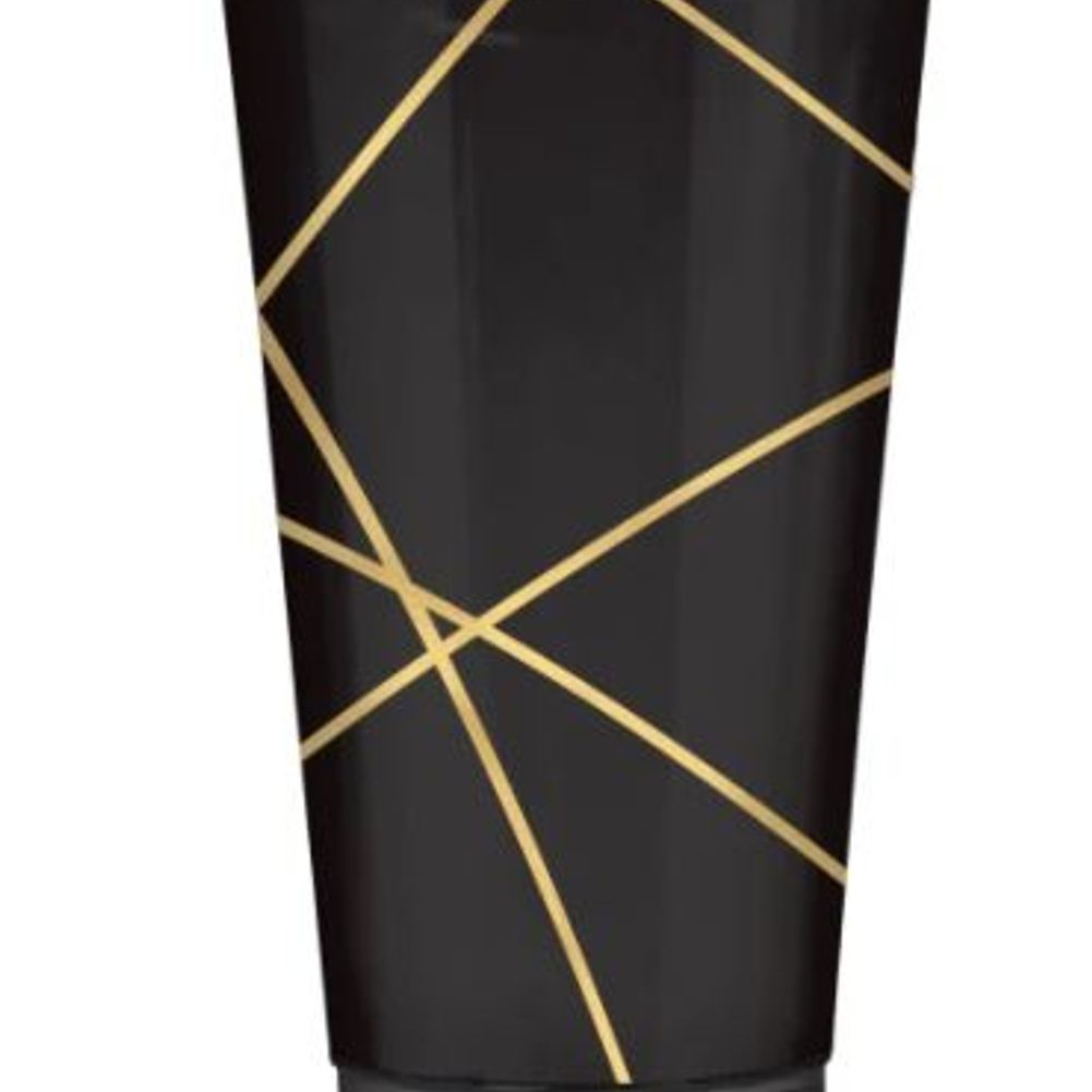 Gold Geo Plastic Tumblers, 16 oz. - Hot Stamped