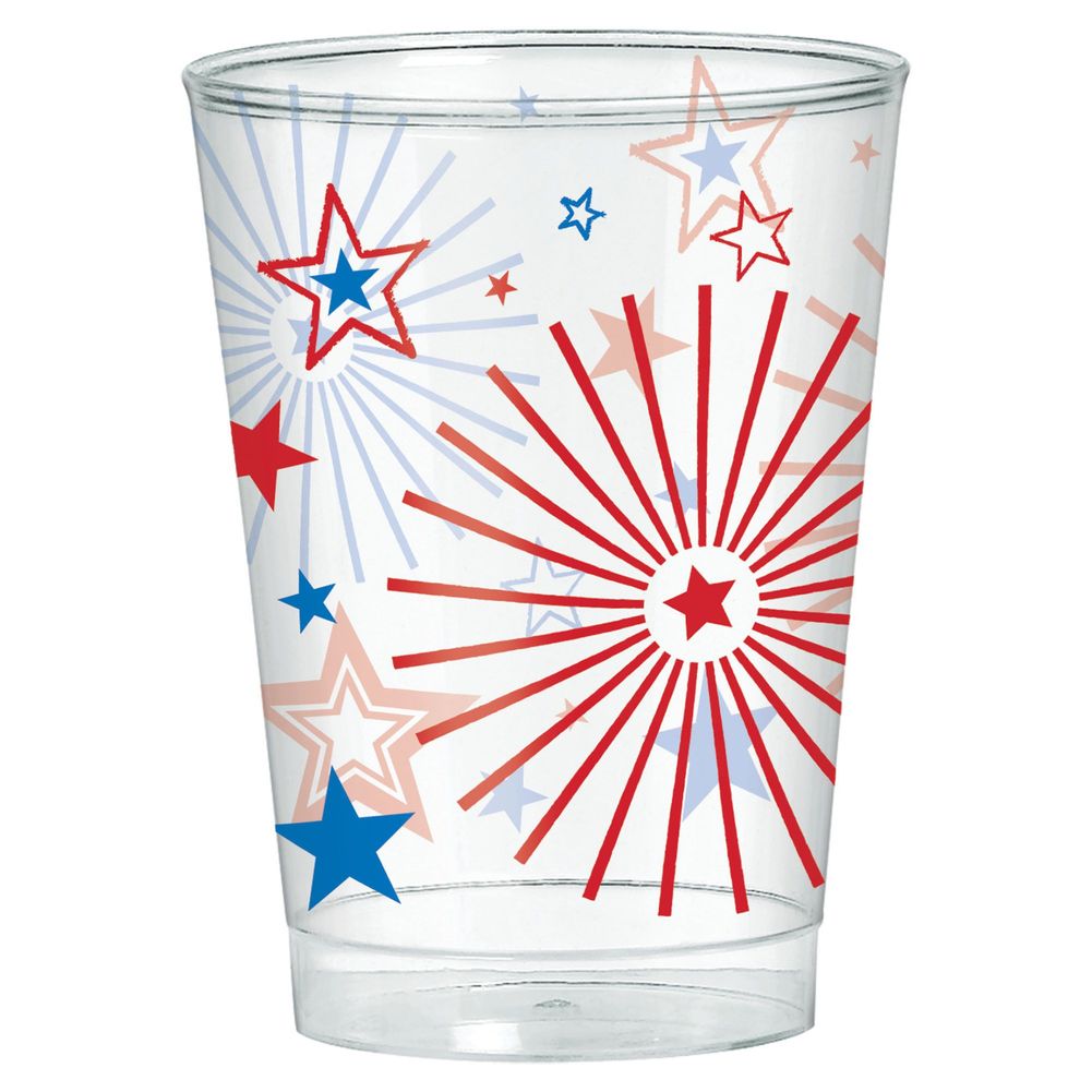 Patriotic Plastic Tumblers 10oz, 40ct