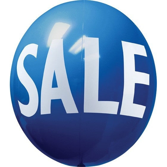 Balloon Gizmo Standard 17" Balloons - Blue with White SALE