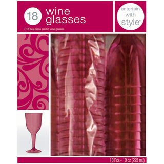 Raspberry Wine Glasses