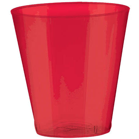 2 oz. Shot Glasses - Apple Red