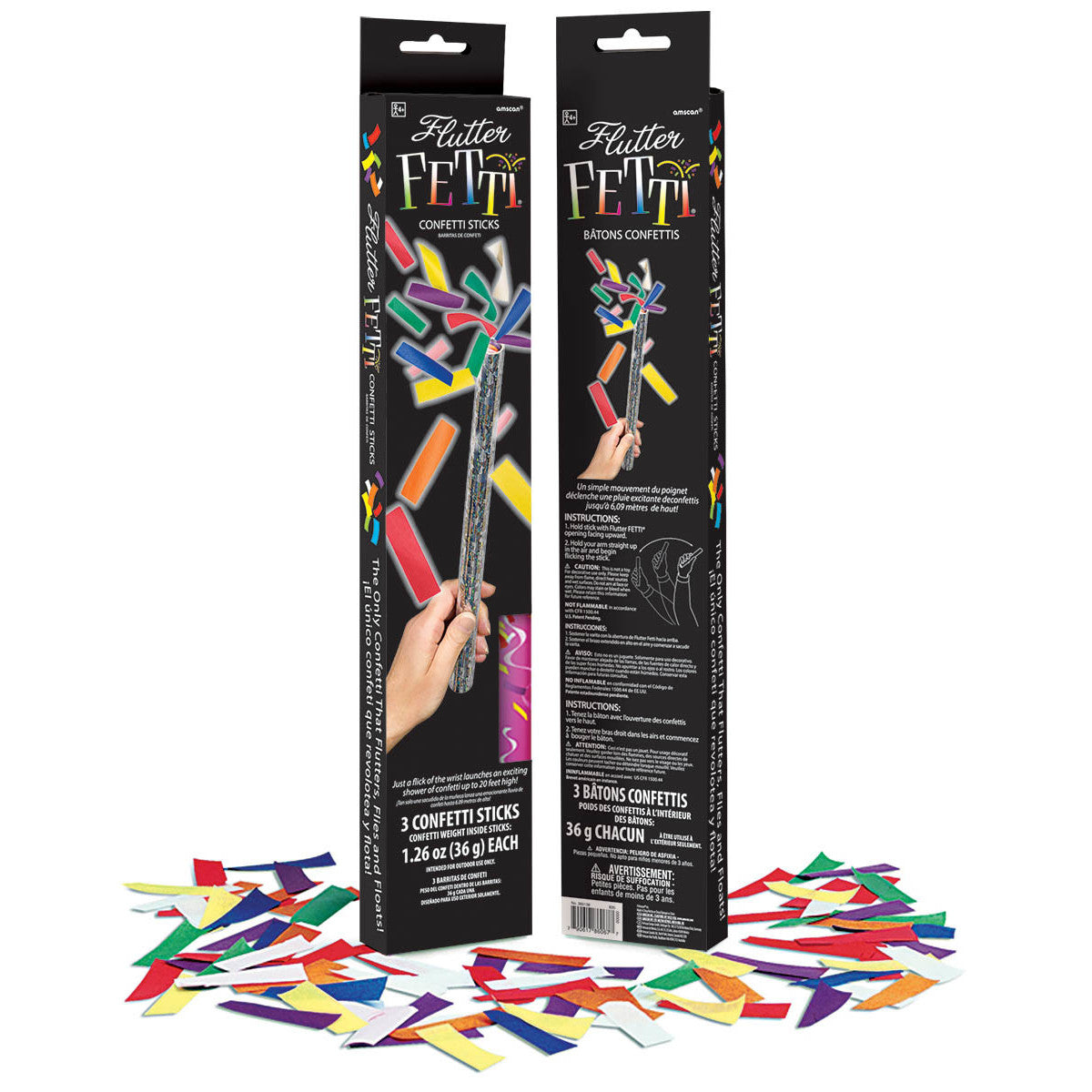 Flutter Fetti 3 Pack