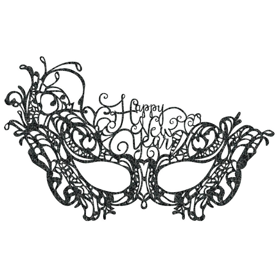 Happy New Year Mask with Lace