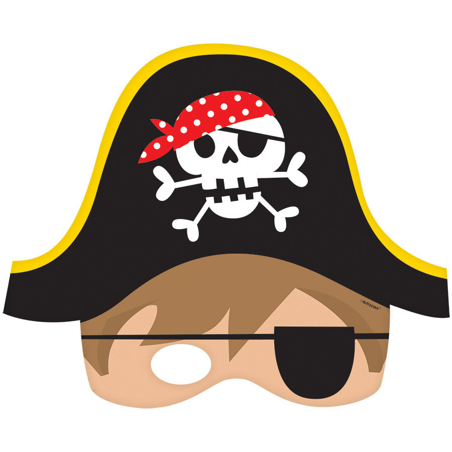 Little Pirate Paper Masks (8ct)