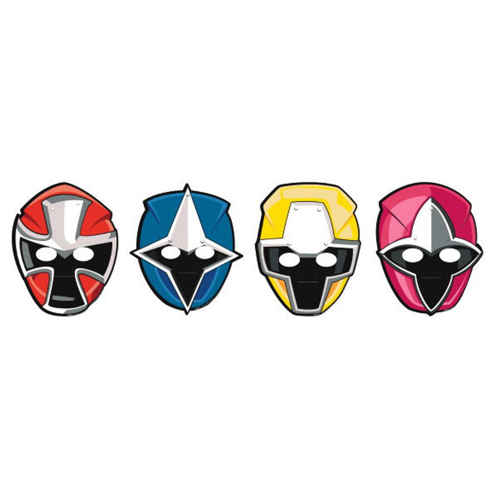 Power Rangers Ninja Steel Paper Masks (8ct)