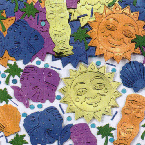 Luau Jumbo Embossed Confetti