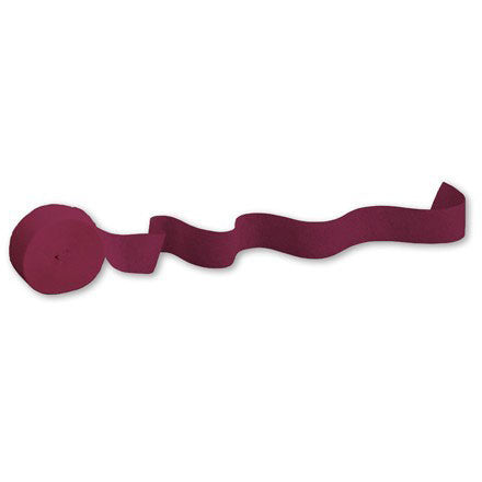 Crepe Streamer 81' Maroon