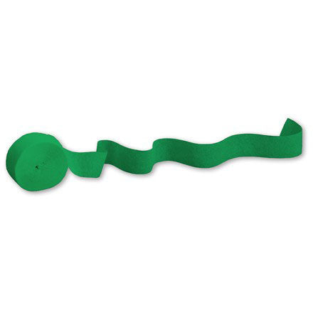 Crepe Streamer 81' Emerald Green