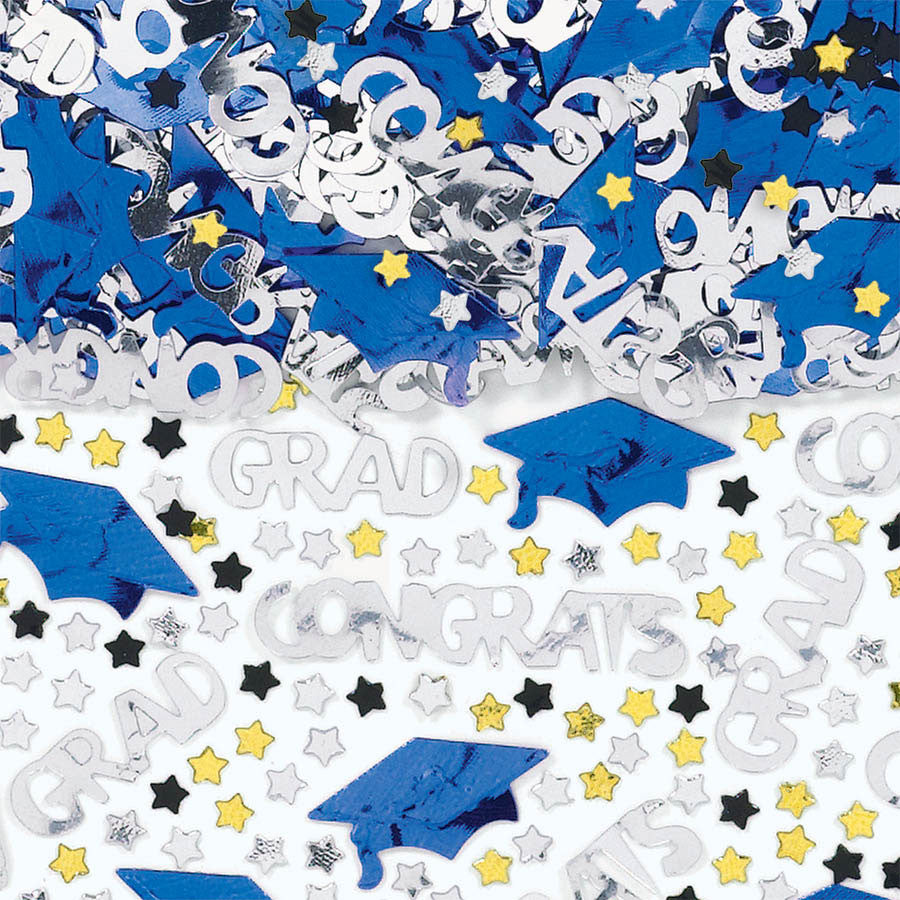 Blue Congrats Grad Confetti