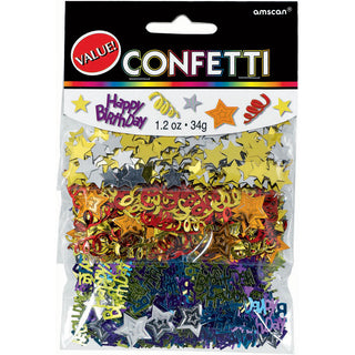 Happy Birthday Stars Confetti Value Pack