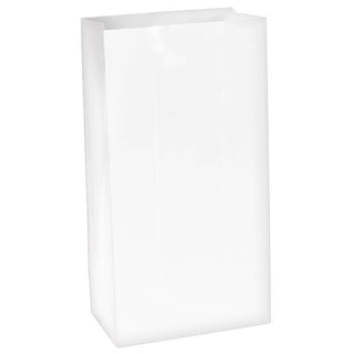 Frosty White Mini Paper Bags (12ct)