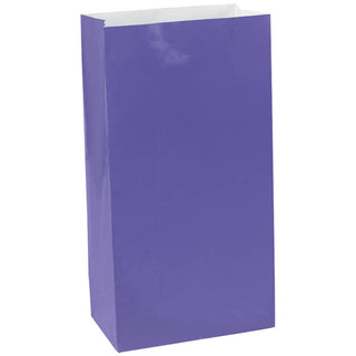 Purple Mini Paper Bags (12ct)