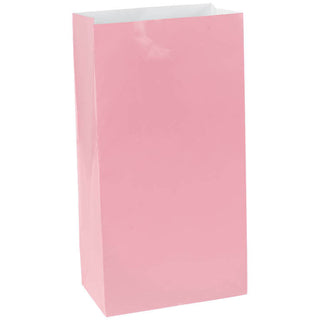 New Pink Mini Paper Bags (12ct)