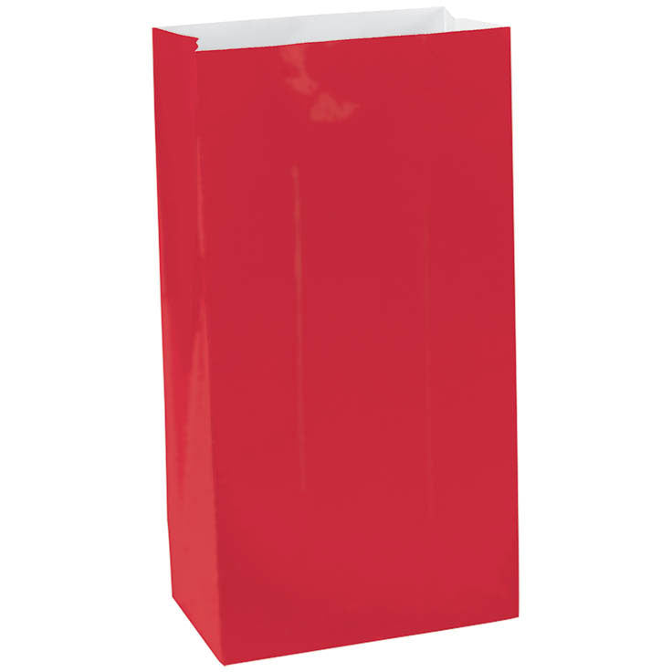 Apple Red Mini Paper Bags (12ct)