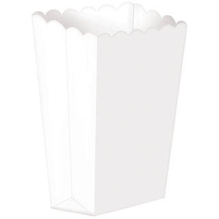 White Small Popcorn Boxes (5ct)
