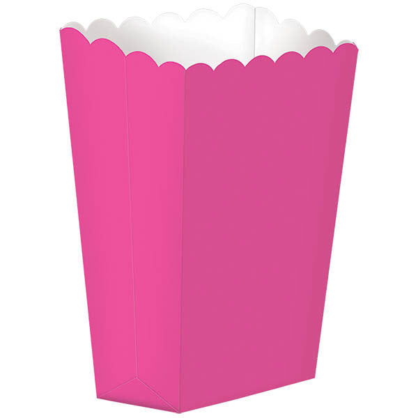 Bright Pink Small Popcorn Boxes (5ct)
