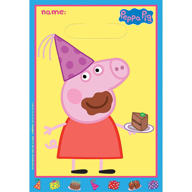 Peppa Pig Loot Bags (8ct)
