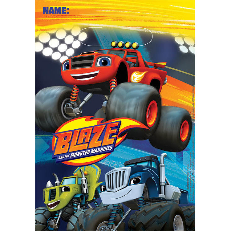 Blaze and The Monster Machines Loot Bags (8ct)