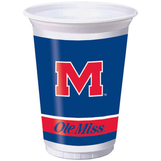 University of Mississippi 20oz Plastic Cups (8ct)