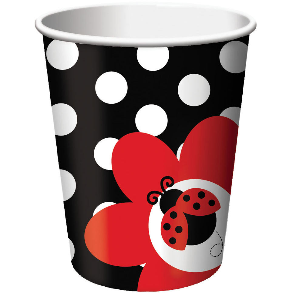 Ladybug Fancy 9oz Cups (8ct)