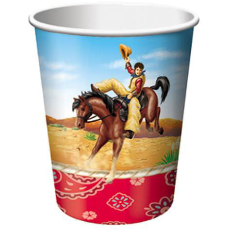Rodeo Cowboy 9oz Cups (8ct)