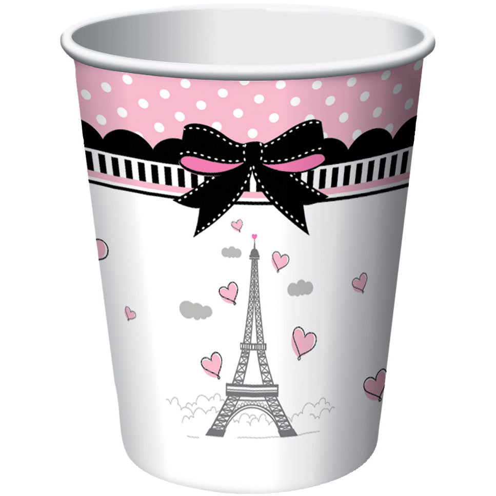 Party in Paris 9oz Paper Cups (8ct)