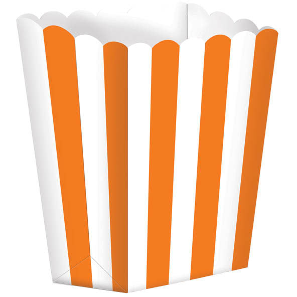 Orange Peel Small Striped Favor Boxes
