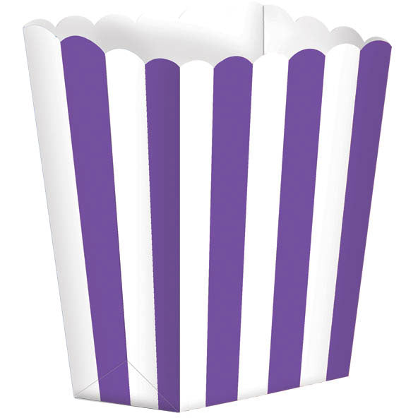 New Purple Small Striped Favor Boxes