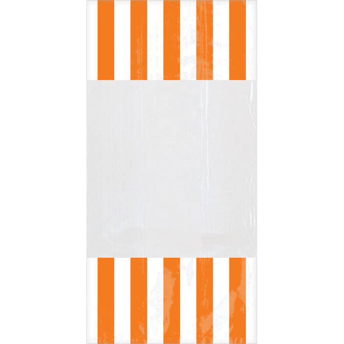 Orange Peel Striped Cello Bags (10ct)