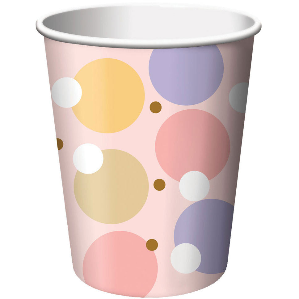 Tiny Toes Pink 9oz Cups (8ct)