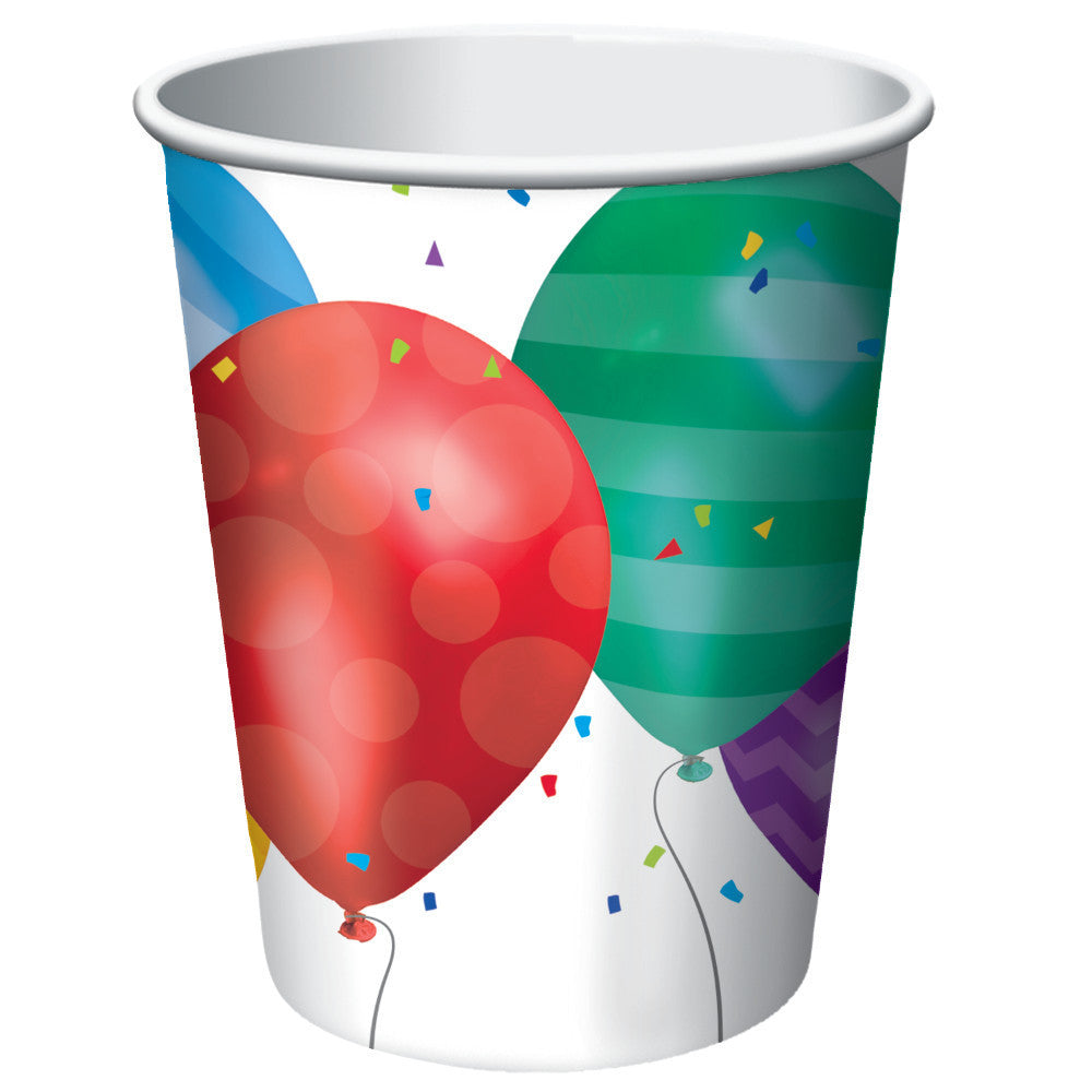 Balloon Blast 9oz Paper Cups (8ct)