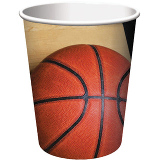 Sports Fanatic Basketball 9oz Cups (8ct)