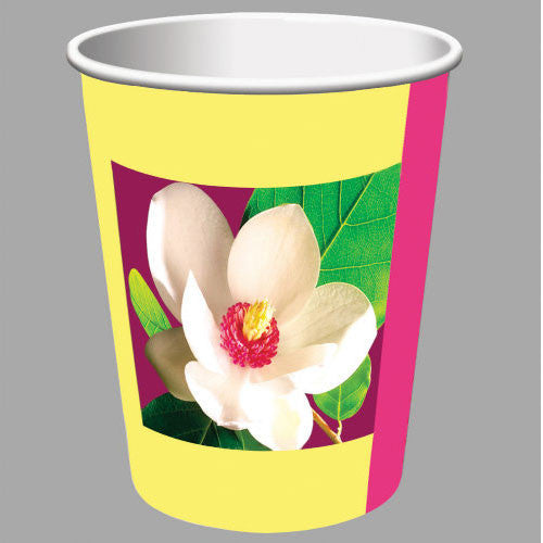 Island Flowers 9oz Cups (8ct)