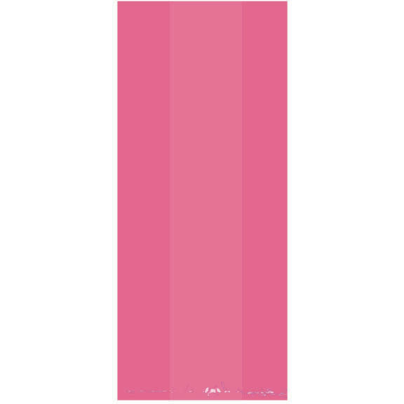 Bright Pink Large Cello Bags (25ct)