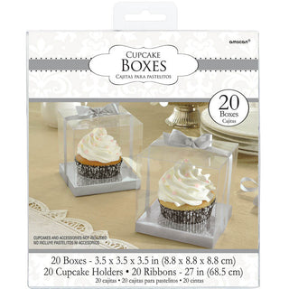 Silver Cupcake Boxes