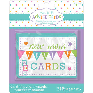 Baby Shower New Mommy Advice Cards (24ct)