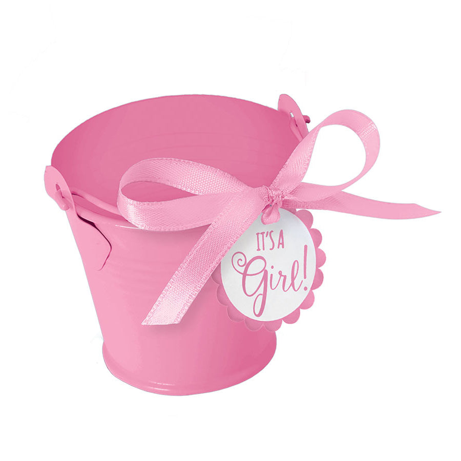 Pink Baby Shower Favor Pails (8 ct)
