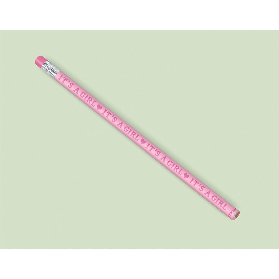 Pink Baby Shower Pencils (12 ct)
