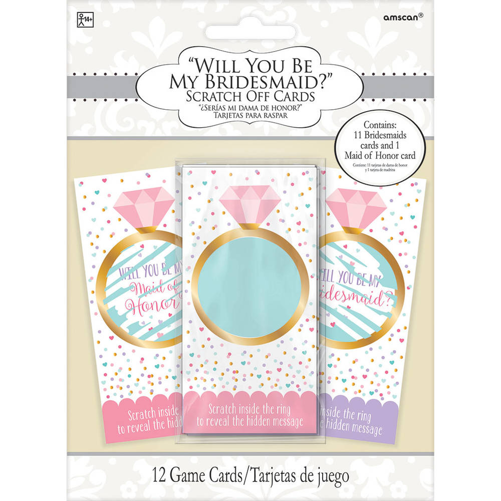 Will You Be My Bridesmaid Scratch Off Cards (12 ct)