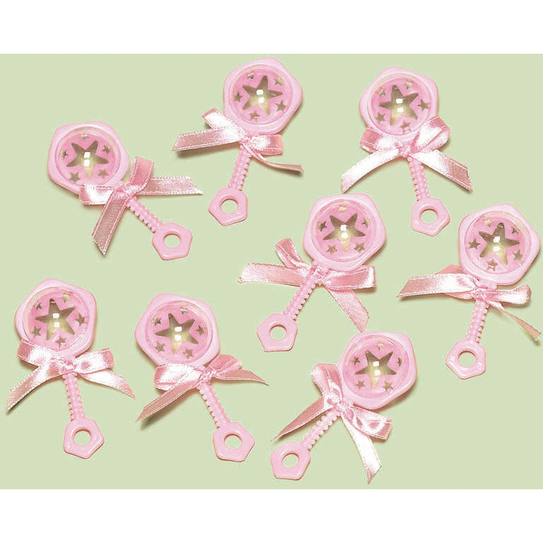 Baby Rattle Pink (8 ct)