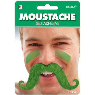 Green Handlebar Mustache